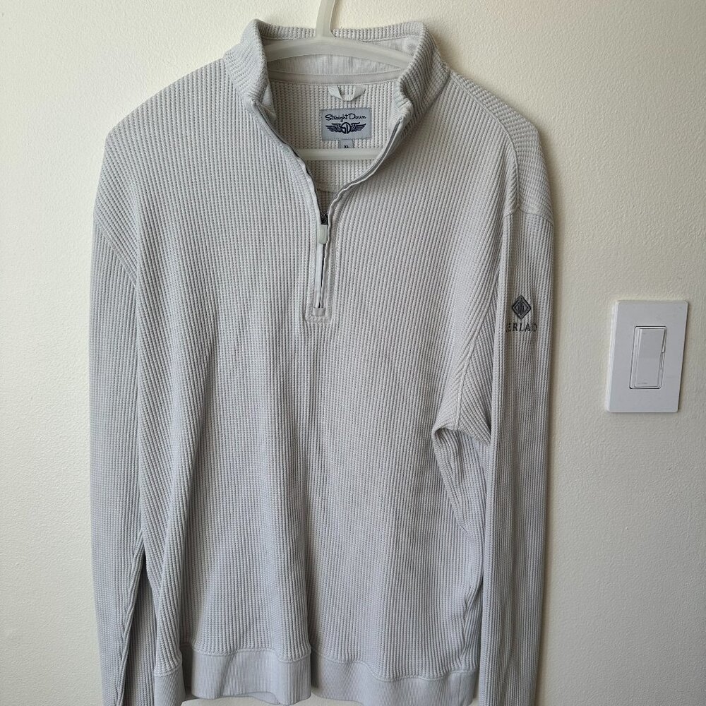 Straight Down Mens Golf Sweater